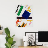 Kazimir Malevich Suprematisme Compositie Poster (Thuiskantoor)