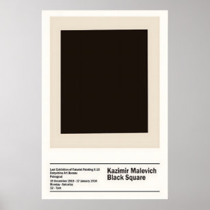 Kazimir Malevich Tentoonstelling Black Square 1915 Poster