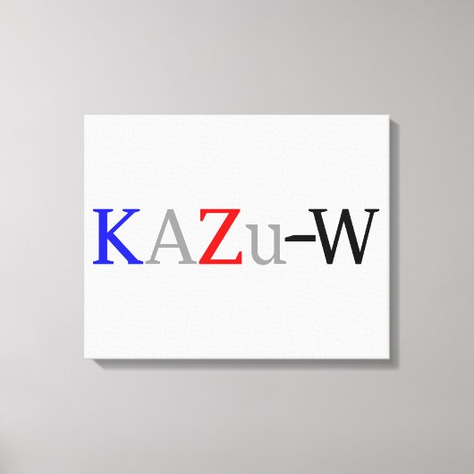 KAZu-W Canvas Afdruk (Voorkant)