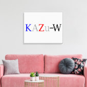 KAZu-W Canvas Afdruk (Insitu (Woonkamer))