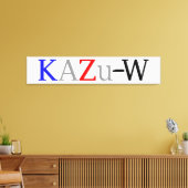 KAZu-W Canvas Afdruk (Insitu (Woonkamer))