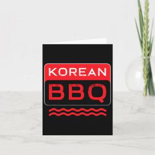 KBBQ Koreaanse BBQ Lover Aziatische Chef Barbecue  Kaart