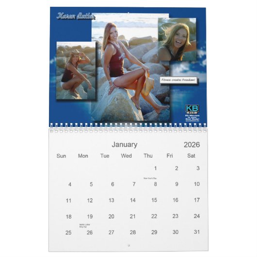 KBFit 2013 Inspirerend agenda (11x17) Kalender (Jan 2026)