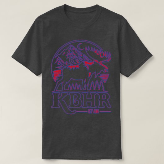 KBHR 57 AM radiostation TShirt voor blootstelling (Design voorkant)