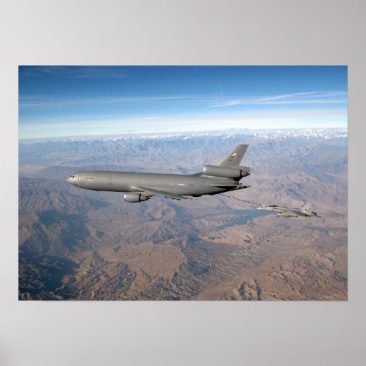 KC-10 Extender en FA 18 Hornet Poster (Voorkant)