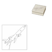 Kc-10 Extender Tanklijn Tekening Boom Down Rubberstempel (Gestempeld)