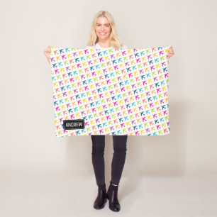 KC-135 Laadbord - Aangepaste naam babymandje Fleece Deken