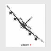 KC-135 voorzijde Uitzicht silhouet Sticker (Vel)