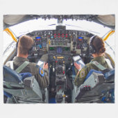 KC-135R STRATOTANKER COCKPIT FLEECE DEKEN (Voorkant (Horizontaal))