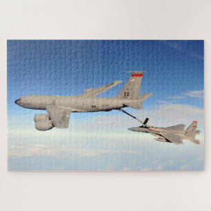 KC-135R Stratotanker tankt F-15C Eagle Kadena JP Legpuzzel