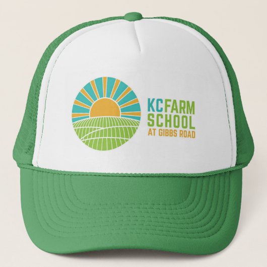 KC Boerderij School Trucker Hat Pet (Voorkant)