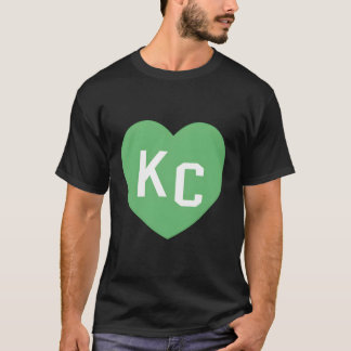 KC Groen Hij KC Kansas City Groen 2 Letter KC Hij  T-shirt