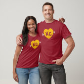 KC rood & geel hart & pijl KC T-shirt (Unisex)