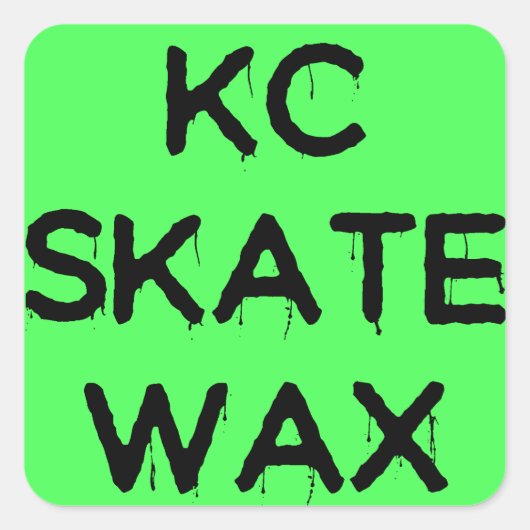 KC schaats wax logo stickers (Voorkant)