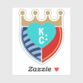 KC Sports stickers vinyle taillé sur mesure (Feuille)