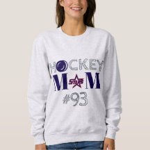 KC Sterren Hockey Moeder Sweatshirt w / Custom Num
