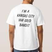 KC VHF-raster verbiedt T-shirt met advertentie (Achterkant)