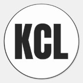 KCL - Sticker rond classique Chignik (lagon) (Devant)
