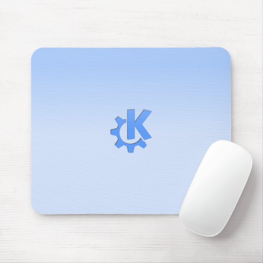 KDE Blue Muismat (Met muis)