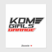 KDM MEISJES [ROOD] STICKER (Vel)