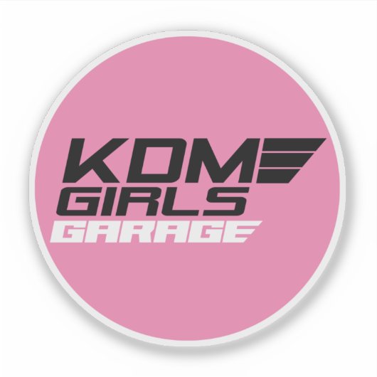 KDM PINK STICKER (Voorkant)