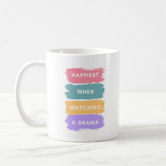 Kdrama Lettering Coffee Mug for Korean Drama Lover Koffiemok