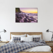 Ke’e Beach at Sunrise, Kauai, Hawaii Canvas Afdruk (Insitu (Slaapkamer))