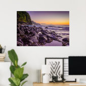 Ke’e Beach at Sunrise, Kauai, Hawaii Poster (Thuiskantoor)