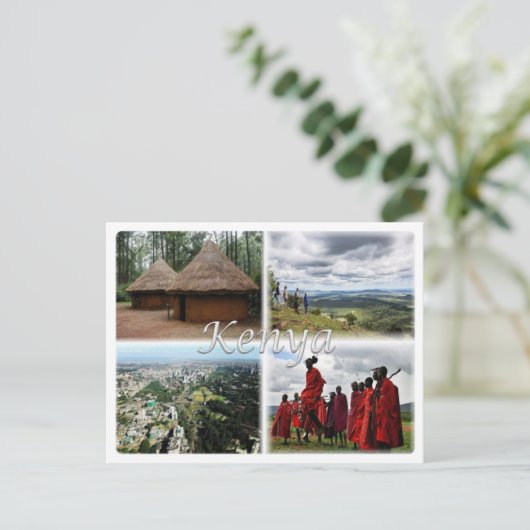 KE Kenia - Briefkaart (Staand voorkant)