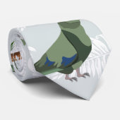 Kea Fern-schijfpatroon Stropdas (Opgerold)