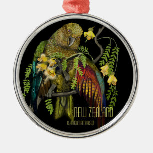 Kea New Zealand Mountain Parrot Metalen Ornament