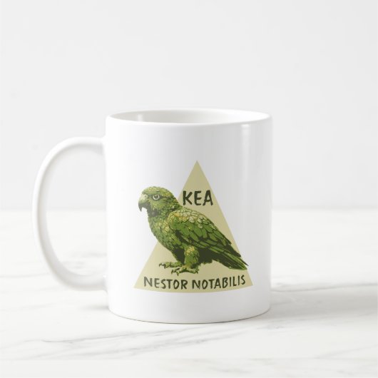 Kea Nieuw-Zeelandse vogel Koffiemok (Links)