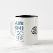 Kean MGC Architecture-Mok Tweekleurige Koffiemok (Voorkant links)