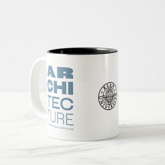 Kean MGC Architecture-Mok Tweekleurige Koffiemok (Voorkant links)