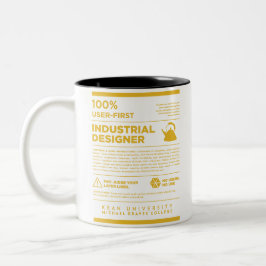 Kean MGC Care Label Industrial Design Mug Tweekleurige Koffiemok