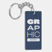 Kean MGC Grafisch Ontwerp Acryl Ontwerp Sleutelhanger (Voorkant Links)