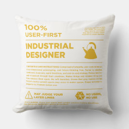 Kean MGC Industrial Design Care Label Kussen