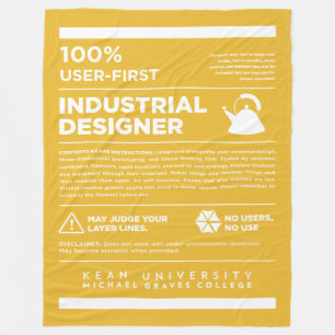 Kean MGC Industrieel ontwerp Zorglabel Fleece Deken