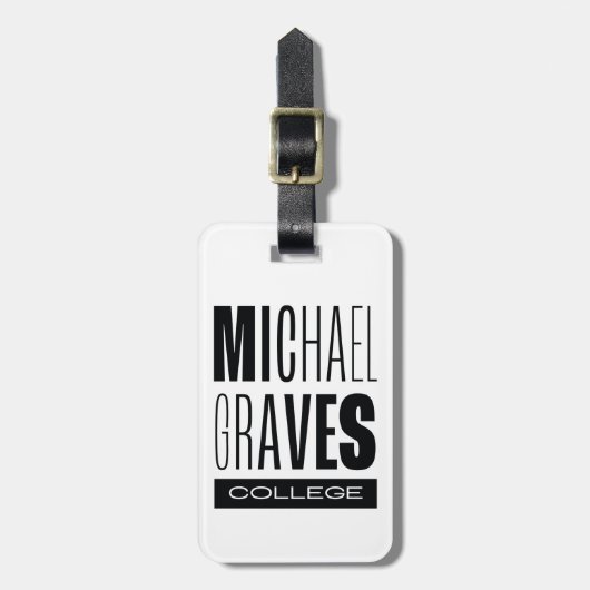 Kean MGC Michael Graves Bagagelabel (Voorkant verticaal)