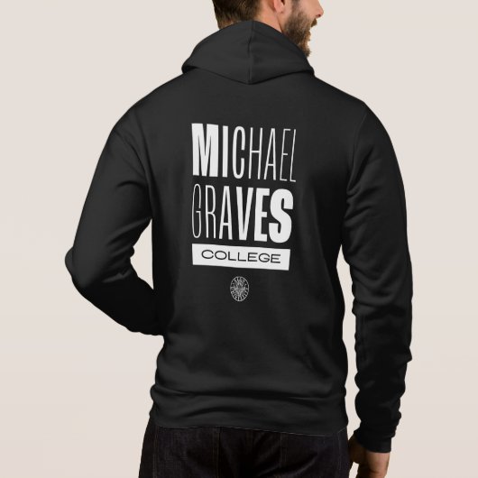 Kean MGC Michael Graves College Zip Up Hoodie (Achterkant)