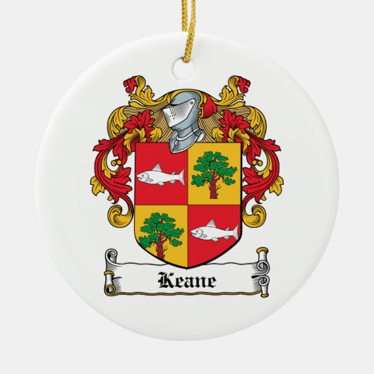 Keane Family Crest Keramisch Ornament (Voorkant)