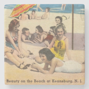 Keansburg, New Jersey Beach Beauty - Scene Stenen Onderzetter