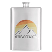 Kearsarge North New Hampshire Retro Flacon (Voorkant)
