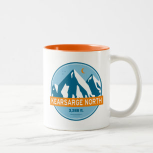 Kearsarge North New Hampshire Stars Moon Tweekleurige Koffiemok