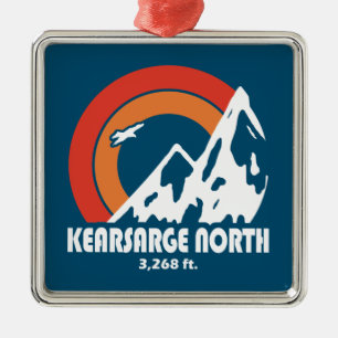 Kearsarge North New Hampshire Sun Eagle Metalen Ornament