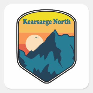 Kearsarge North New Hampshire Sunrise Vierkante Sticker
