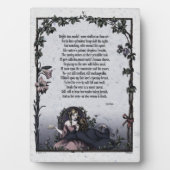 Keats "Bright Star" Victorian Poem 5x7 Plaque (Devant)