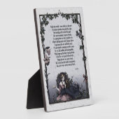 Keats "Bright Star" Victorian Poem 5x7 Plaque (Côté)