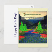 Keats quote nature scene postcard briefkaart (Voorkant / Achterkant)