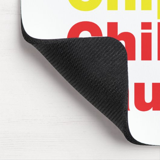 Kebab & Chips & Chilisaus. Muismat (Hoek)